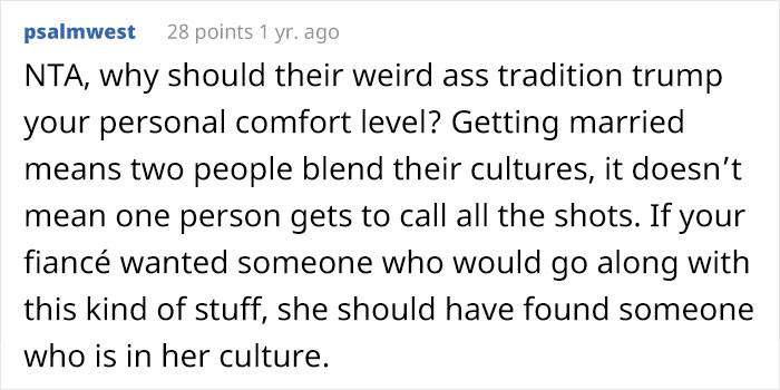 Groom Rejects Bride's 'Weird Family Tradition' Of Spending The Night With Her Mom, Drama Ensues Groom Rejects Bride's 'Weird Family Tradition' Of Spending The Night With Her Mom, Drama Ensues