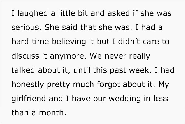 Groom Rejects Bride's 'Weird Family Tradition' Of Spending The Night With Her Mom, Drama Ensues Groom Rejects Bride's 'Weird Family Tradition' Of Spending The Night With Her Mom, Drama Ensues