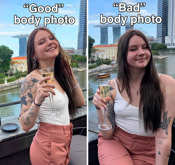 This Woman Goes Viral Online For Reminding People What Real Bodies Look Like By Sharing These 30 Side-By-Side Pictures (New Pics)