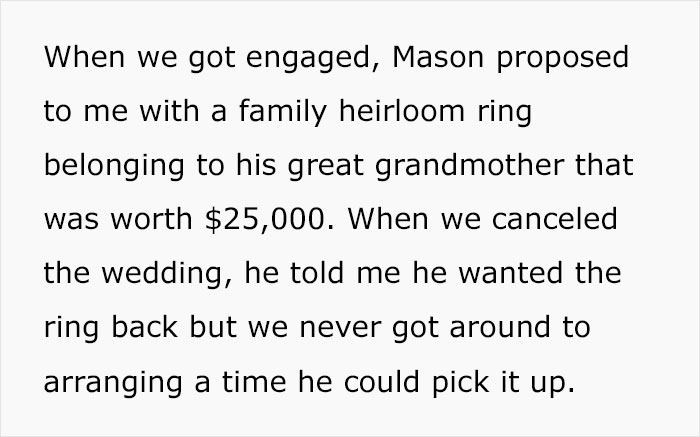 Cheating Ex-Fiancé Won't Pay For The Canceled Wedding Costs, So Woman Decides To Sell His Family Heirloom