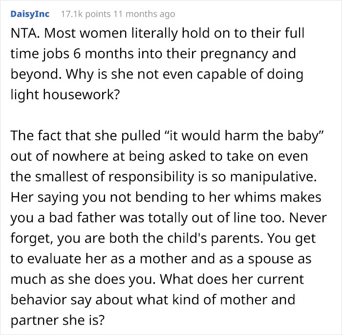 Husband Fed Up With Doing 100% Of The Chores While Pregnant Wife Is Doing Nothing Finally Snaps Husband Fed Up With Doing 100% Of The Chores While Pregnant Wife Is Doing Nothing Finally Snaps