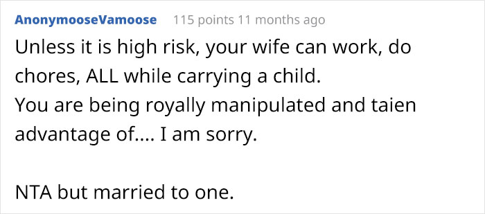 Husband Fed Up With Doing 100% Of The Chores While Pregnant Wife Is Doing Nothing Finally Snaps Husband Fed Up With Doing 100% Of The Chores While Pregnant Wife Is Doing Nothing Finally Snaps