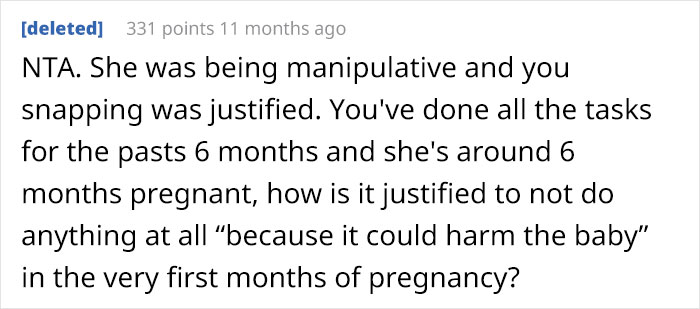 Husband Fed Up With Doing 100% Of The Chores While Pregnant Wife Is Doing Nothing Finally Snaps Husband Fed Up With Doing 100% Of The Chores While Pregnant Wife Is Doing Nothing Finally Snaps