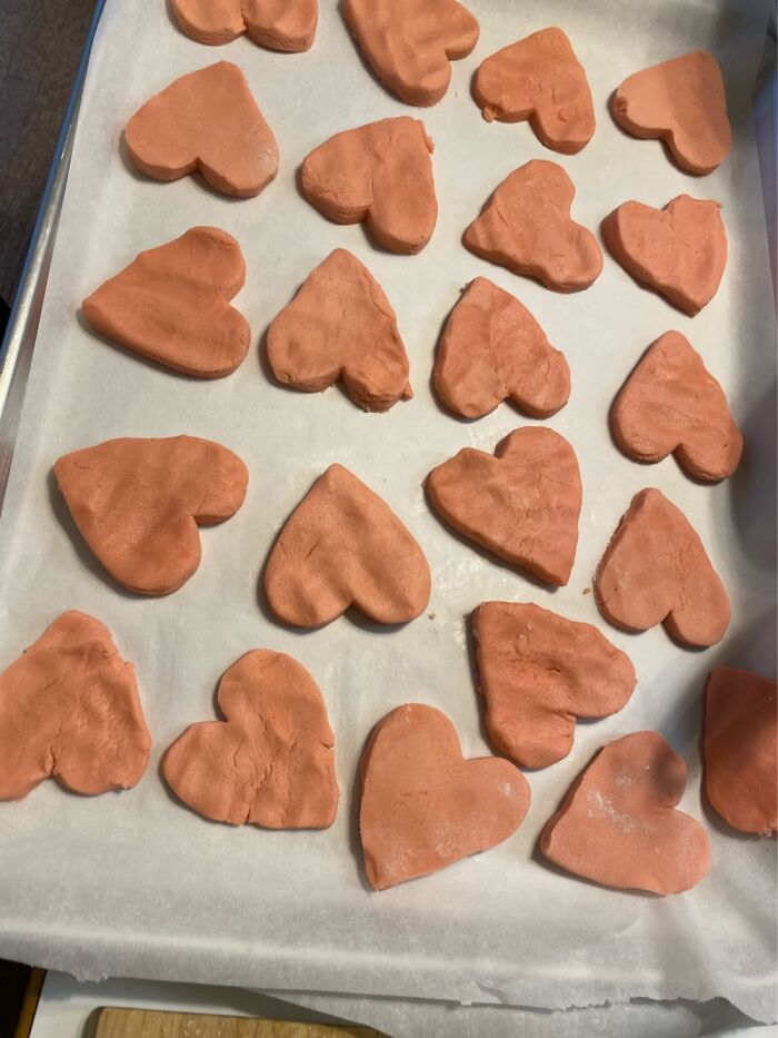 Heart Shaped Cookies (Practicing For Valentine’s Day)