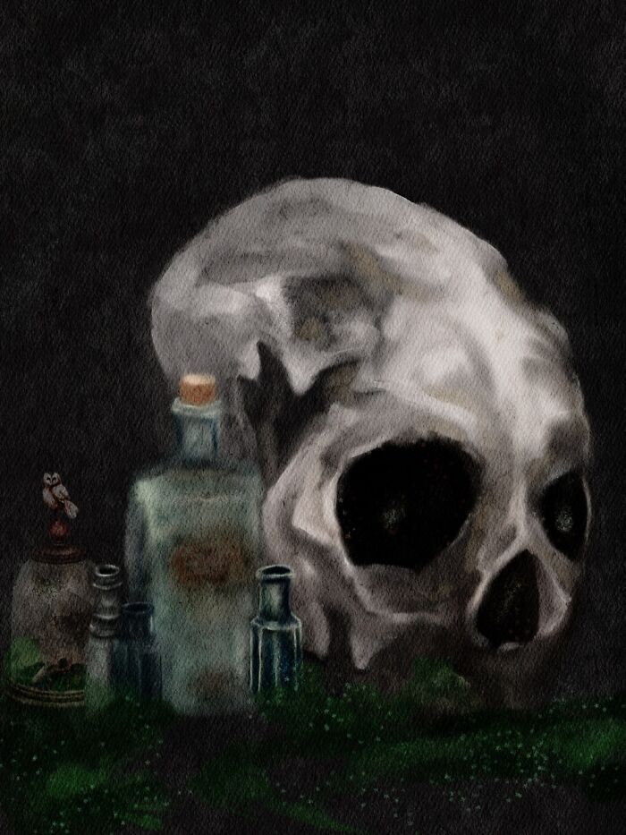 Dark Academia Watercolor
