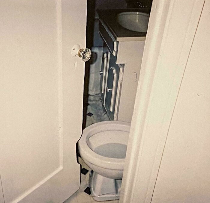 This Apartment I Used To Live In Where The Door And Toilet Had Trouble Coexisting