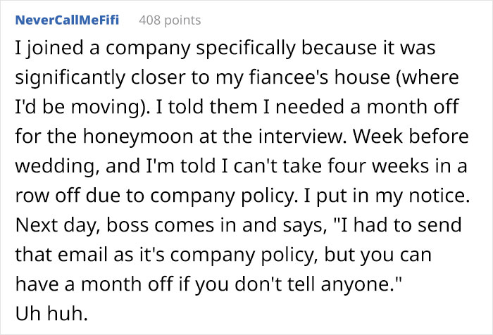 Employee Gets Refused 3 Weeks’ Time Off For Honeymoon, Cues Malicious Compliance That Gets His Manager Into Trouble