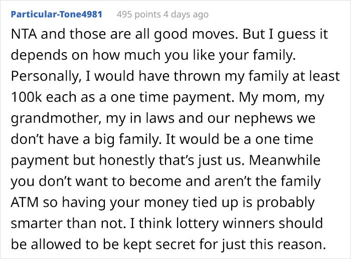 Guy Who Won $5.6M Dollars Refused To Give Any To His Family Guy Who Won $5.6M Dollars Refused To Give Any To His Family