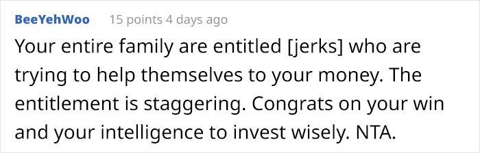 Guy Who Won $5.6M Dollars Refused To Give Any To His Family Guy Who Won $5.6M Dollars Refused To Give Any To His Family