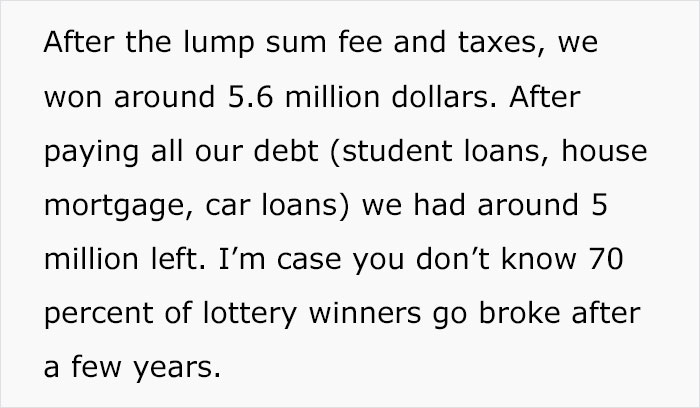 Guy Who Won $5.6M Dollars Refused To Give Any To His Family Guy Who Won $5.6M Dollars Refused To Give Any To His Family