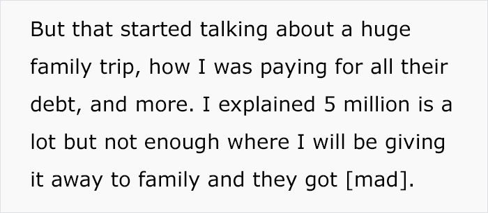 Guy Who Won $5.6M Dollars Refused To Give Any To His Family Guy Who Won $5.6M Dollars Refused To Give Any To His Family