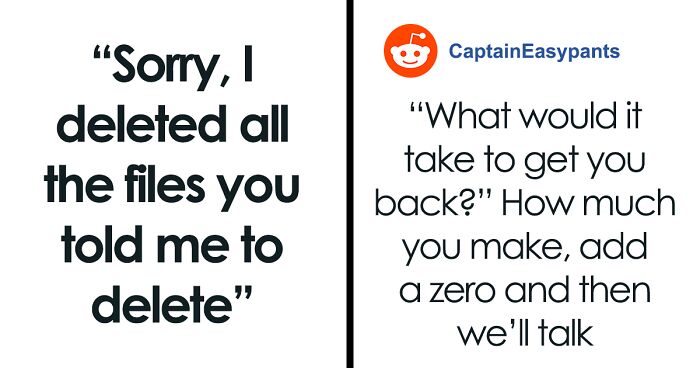 Boss Fires IT Guy, Makes Him Delete All The Files Despite Being Advised Not To, Realizes His Mistake Too Late