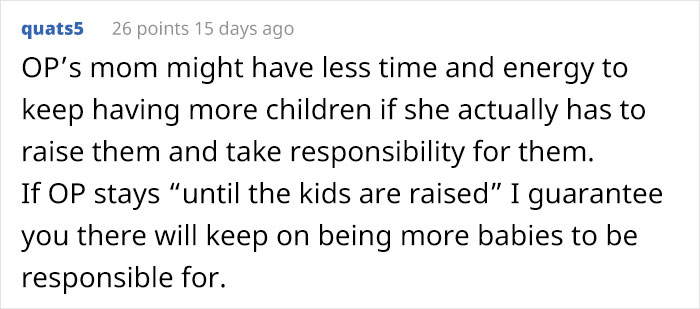 Oldest Daughter Who'd Been Caring For Her Four Siblings Decides To Put Herself First And Move Out, Mom Snaps Oldest Daughter Who'd Been Caring For Her Four Siblings Decides To Put Herself First And Move Out, Mom Snaps