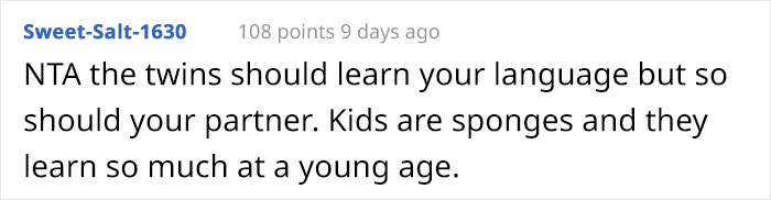 'They Have No Need To Learn A Second Language': Man Demands His Bilingual Wife Not Teach Their Daughters Her Native Language 'They Have No Need To Learn A Second Language': Man Demands His Bilingual Wife Not Teach Their Daughters Her Native Language