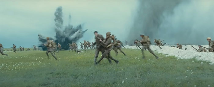 In 1917 (2019), Schofield Is Running Along A Trench, When Another Soldiers Runs Into Him And Trips Him Up. This Was Unscripted: An Extra Accidentally Ran Into George Mackay During A Particular Take, But Mckay Recovered And Kept Running