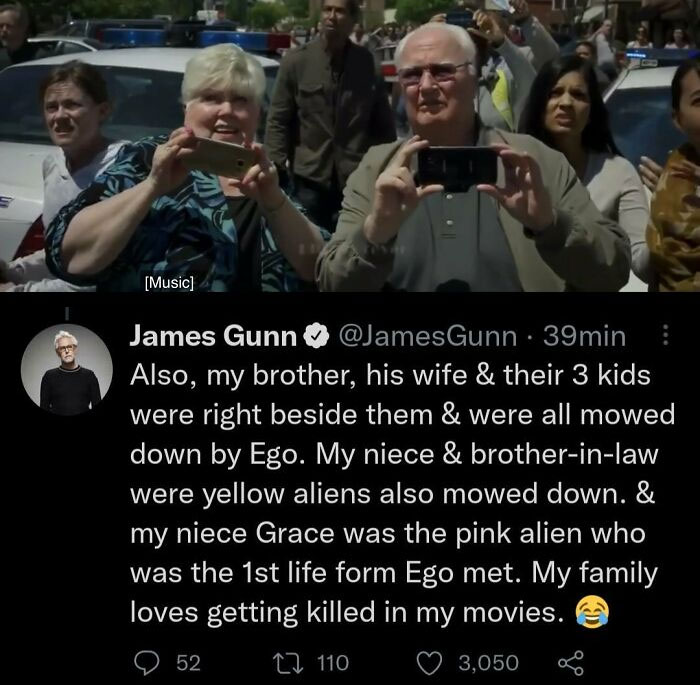 In Guardians Of The Galaxy Vol 2 (2018), The Old Couple Taking Photos Are The Parents Of James Gunn. They Are Credited As "Weird Old Man" And "Weird Old Man's Mistress"