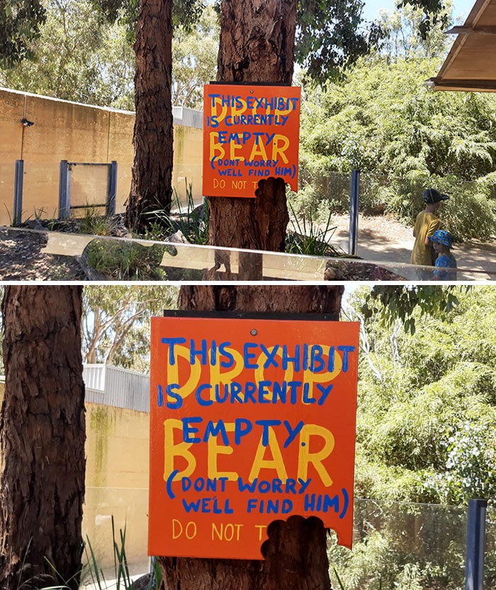 My Local Zoo Has An Empty "Drop Bear" Exhibit