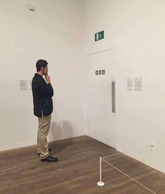 Guy At A Modern Art Gallery