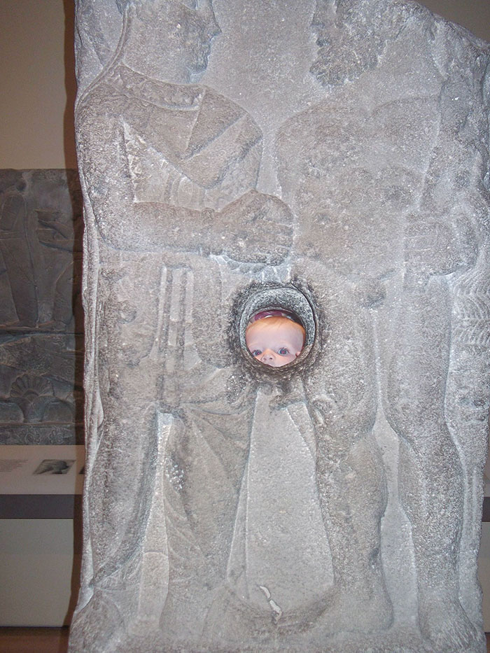 When I Brought My 9-Month-Old Niece To The British Museum. Dunno Why But Still Makes Me Laugh