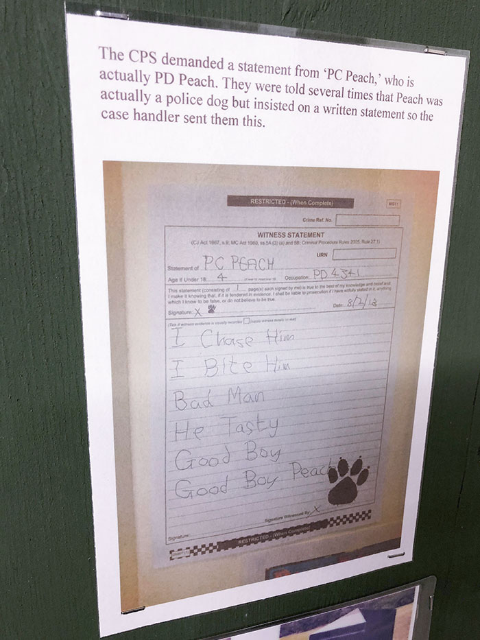 Visited A RAF Museum In Cornwall And Saw This Police Statement