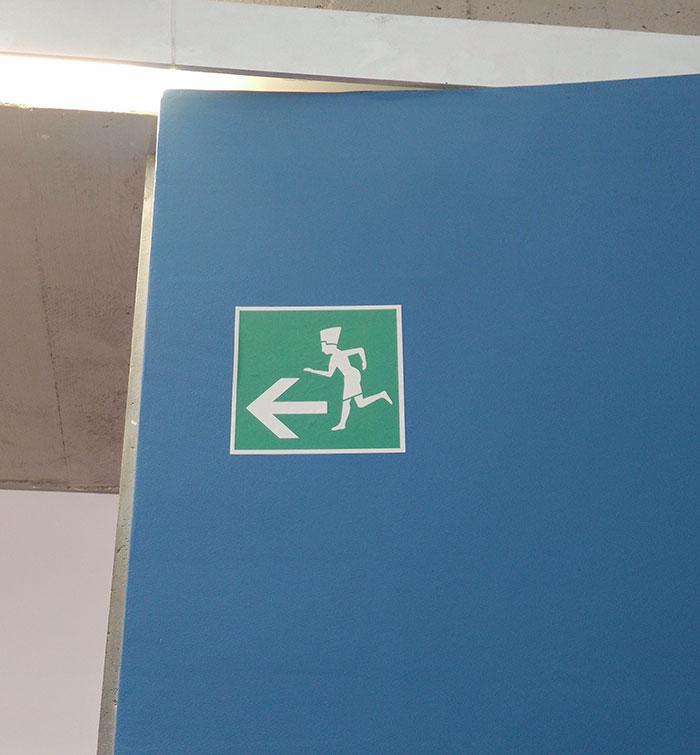 The Fire Exit Sign In This Egyptian Museum Is A Pharaoh Running