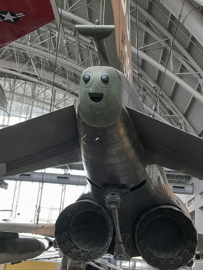 This Happy Guy I Saw On The Rear Of A Museum Aircraft