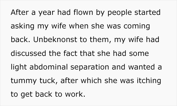 "AITA For Allowing My Wife To Extend Her Maternity Leave At My Company But Not One Of My Other Employees?" "AITA For Allowing My Wife To Extend Her Maternity Leave At My Company But Not One Of My Other Employees?"