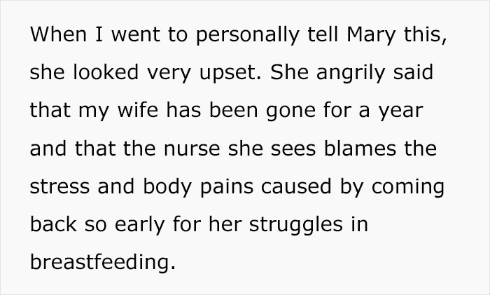 "AITA For Allowing My Wife To Extend Her Maternity Leave At My Company But Not One Of My Other Employees?" "AITA For Allowing My Wife To Extend Her Maternity Leave At My Company But Not One Of My Other Employees?"