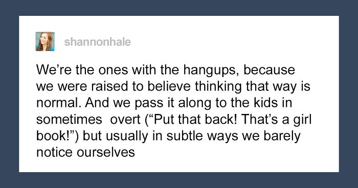 Author Of The “Princess Academy” Illustrates How Adults Instill Misogyny In Little Boys And How It Robs Them Of Amazing Experiences