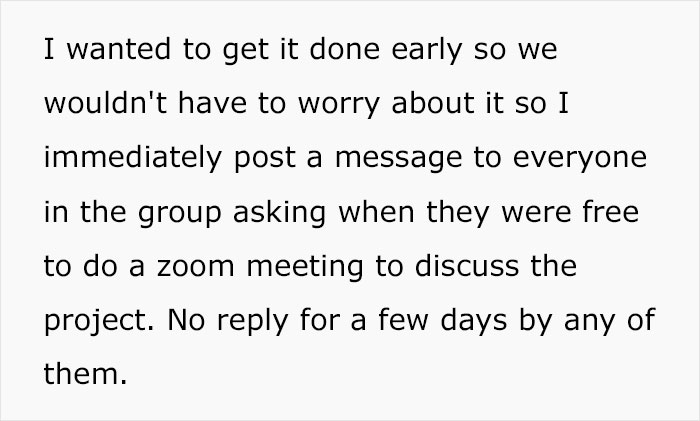 Student Maliciously Complies And Gets His Professor Into Trouble After Receiving A Zero On A Group Project He Had To Do All By Himself Student Maliciously Complies And Gets His Professor Into Trouble After Receiving A Zero On A Group Project He Had To Do All By Himself