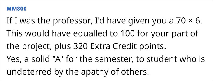 Student Maliciously Complies And Gets His Professor Into Trouble After Receiving A Zero On A Group Project He Had To Do All By Himself Student Maliciously Complies And Gets His Professor Into Trouble After Receiving A Zero On A Group Project He Had To Do All By Himself