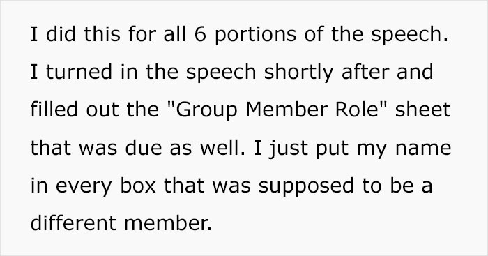 Student Maliciously Complies And Gets His Professor Into Trouble After Receiving A Zero On A Group Project He Had To Do All By Himself Student Maliciously Complies And Gets His Professor Into Trouble After Receiving A Zero On A Group Project He Had To Do All By Himself