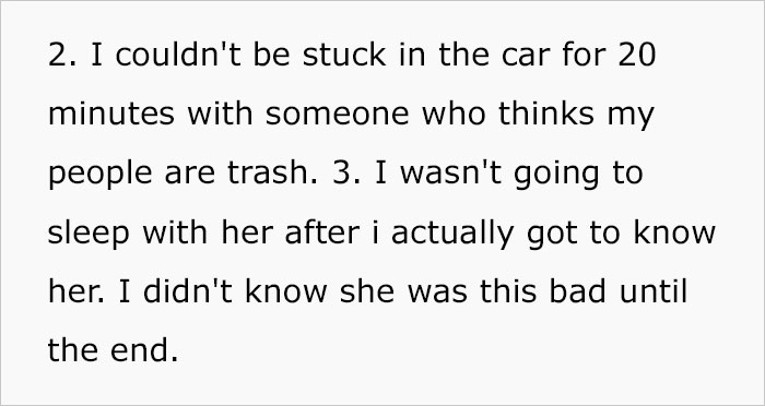 Dude Ditches Date At Restaurant After Finding Out She's Kinda Racist, Asks People Online If He Was Wrong To Do So Dude Ditches Date At Restaurant After Finding Out She's Kinda Racist, Asks People Online If He Was Wrong To Do So