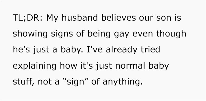 Father Lists All The Reasons He Thinks His 1-Year-Old Is Gay, Mother Left Speechless Father Lists All The Reasons He Thinks His 1-Year-Old Is Gay, Mother Left Speechless