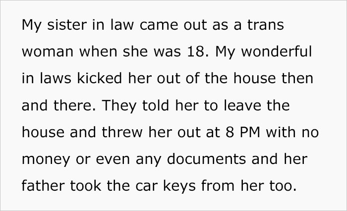 Woman Devises A Cunning Plan To Force In-Laws To Sell Their House After They Kick Out SIL For Coming Out As Trans