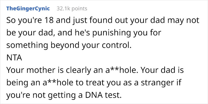Dad’s Fuming After Discovering That His Wife Had An Affair, Gets Revenge By Refusing To Pay For All Of His Kids’ College Unless They Prove Their Kinship With A DNA Test Dad’s Fuming After Discovering That His Wife Had An Affair, Gets Revenge By Refusing To Pay For All Of His Kids’ College Unless They Prove Their Kinship With A DNA Test