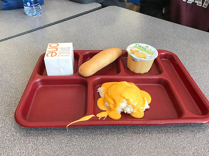 My School Served Queso Mashed Potatoes Today