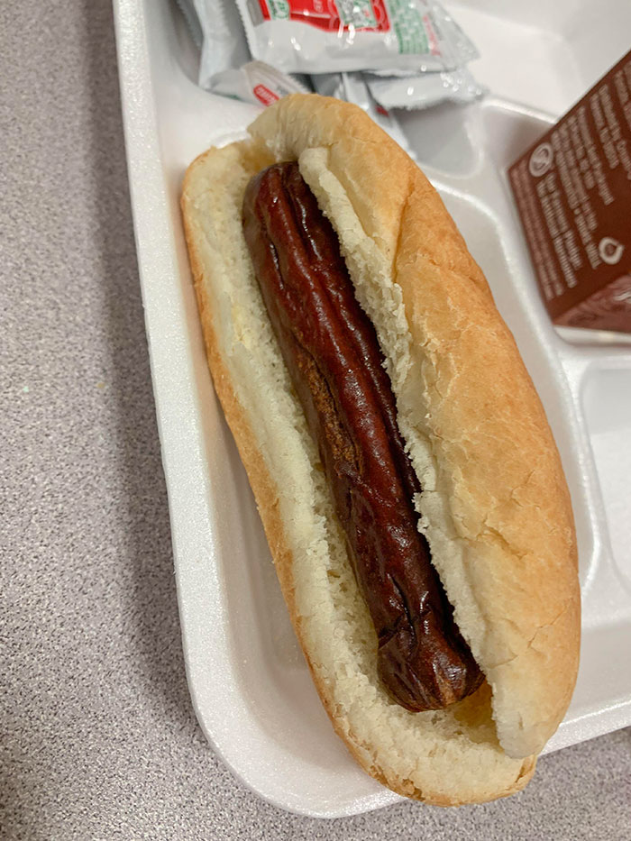 School In Gave Us “Hotdogs” For Lunch, Which They Reheated From Last Week. This Is Disgusting And Not Healthy For Anyone. New Jersey