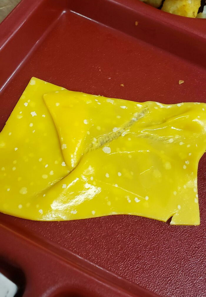 The Cheese They Put On Our School's Hamburgers