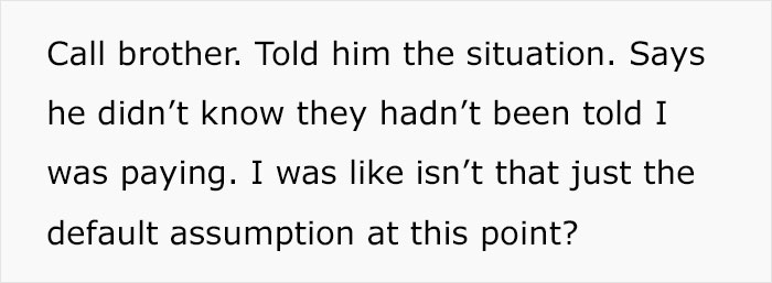 "Didn't Invite Me Because My Husband And I 'Are Never Available'": Brother Doesn’t Involve Sis In Wedding Plans Even Though She’s Paying For It "Didn't Invite Me Because My Husband And I 'Are Never Available'": Brother Doesn’t Involve Sis In Wedding Plans Even Though She’s Paying For It