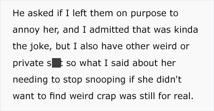 Woman Finds Out Her Fiance’s Mom Snoops Around Her Stuff, So She Leaves Hilariously Embarrassing Notes Around The House Woman Finds Out Her Fiance’s Mom Snoops Around Her Stuff, So She Leaves Hilariously Embarrassing Notes Around The House