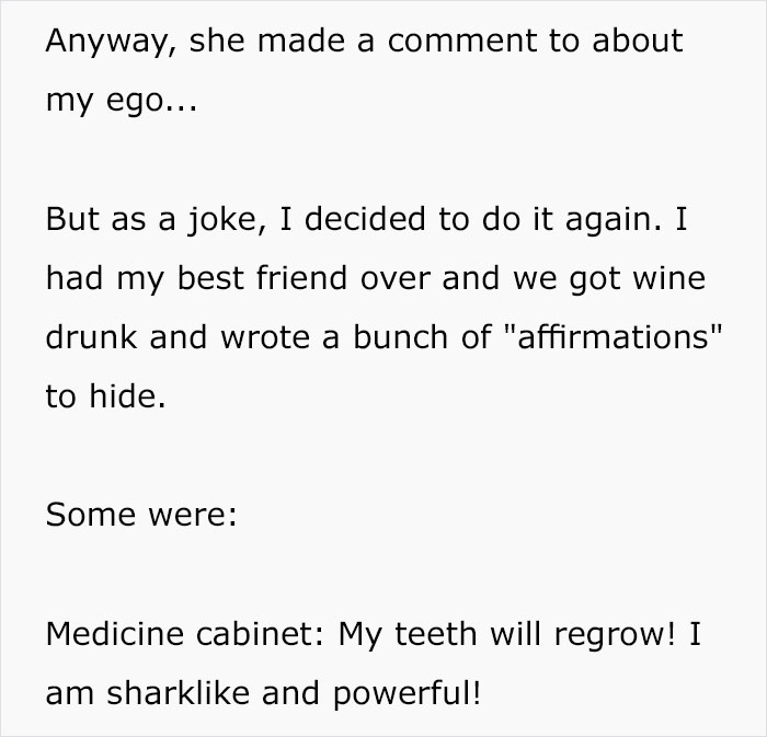 Woman Finds Out Her Fiance’s Mom Snoops Around Her Stuff, So She Leaves Hilariously Embarrassing Notes Around The House Woman Finds Out Her Fiance’s Mom Snoops Around Her Stuff, So She Leaves Hilariously Embarrassing Notes Around The House