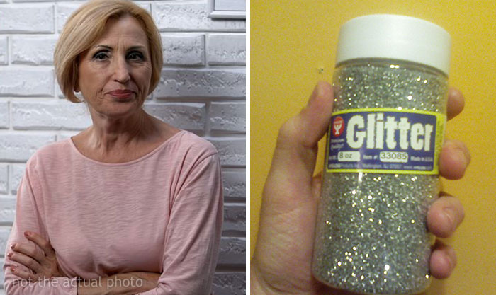 Mother-In-Law Always Snoops Around The House, So The Wife Decided To Plant A Glitter Bomb