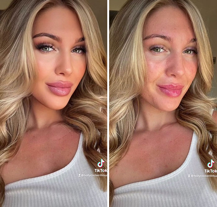 TikToker Goes Viral By Exposing The Truth Behind Heavily-Edited Pictures On Social Media (30 Pics)