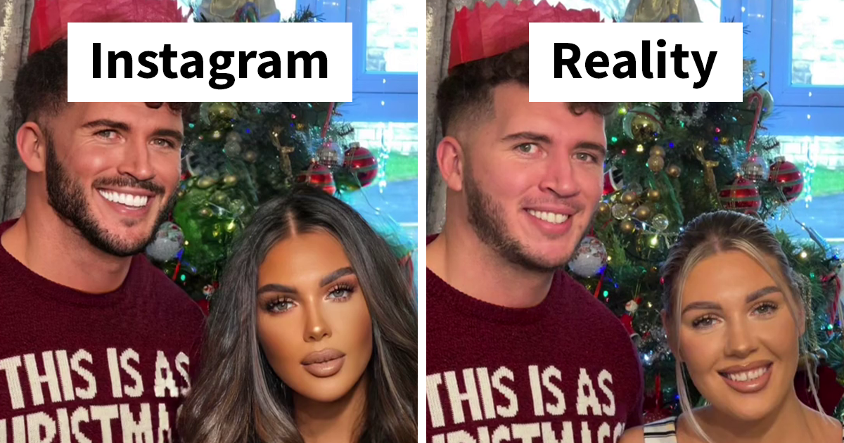 TikToker Goes Viral By Exposing The Truth Behind Heavily-Edited Pictures On Social Media (30 Pics)
