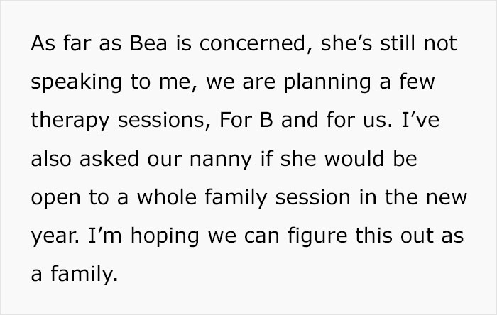 Mother "Saw Red" After She Heard How Her Daughter Talks With Her Nanny, Comes Up With Punishment That MIL Is Not Happy About Mother "Saw Red" After She Heard How Her Daughter Talks With Her Nanny, Comes Up With Punishment That MIL Is Not Happy About