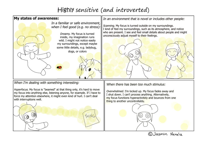 I Created Comics About Being A Highly Sensitive And Introverted Person