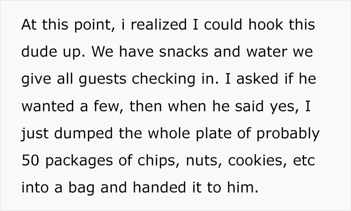 Homeless Man Comes To Hotel Front Desk At Night To Ask About Transit Schedules, Ends Up Showered With Hotel Supplies Stolen By Receptionist Homeless Man Comes To Hotel Front Desk At Night To Ask About Transit Schedules, Ends Up Showered With Hotel Supplies Stolen By Receptionist