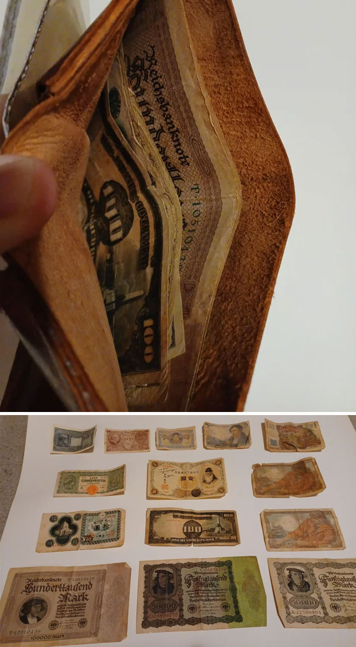 I Bought A Box At An Estate Auction And Found A Wallet Full Of Old Money