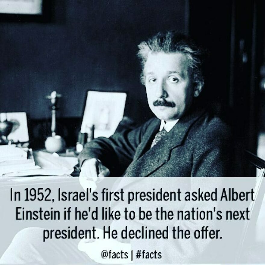 #facts #einstein #israel #president #history #cool